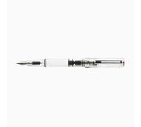 TWSBI Eco, Pluma estilográfica transparente, Carga mediante émbolo, Plumín de acero M, 139 mm