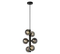 Tycho Lámpara colgante (L x An x Al: 25,5 x 25,5 x 150 cm, Negro)