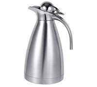 Tyenaza 1.5L Jarra Termo, Thermos Jug, Cafetera de Acero Inoxidable, Termo de Doble Pared con Aislamiento al VacíO, Retención de Frío y Calor, para Café Té Agua Bebida Jarra Caliente(1.5L-A-Plata-A)