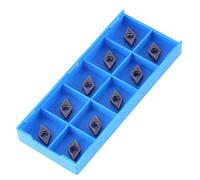 Tyenaza 10Pcs Insertos Carburo CNC, Insertos de Torneado de Paleta Herramienta de Torno para Soporte Sdjcr Inserto con Forma de Diamante Hoja de Puntas