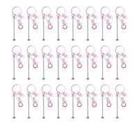 Tyenaza 24 Uds. De barras de llavero, barra de llaveros con cuentas, Kit de Metal colorido para cuentas, suministros de fabricación DIY, accesorios artesanales (Rosier Type 5)