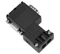 Tyenaza Conector de Bus de Campo de Proceso, PLC ABS 6ES7 972-0BB12-0XA0 Conector DP para comunicación de Nivel de Campo y Unidad en el Sistema de automatización de fábrica (Negro)