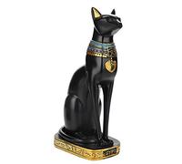 Tyenaza Escultura de Gato Egipcio, Estatua de Resina de Gato Egipcio, Egipto Gato Diosa Bastet Estatua, Estatuilla Decorativa Egipcia, para el Hogar Habitación Decoración Exquisita, Buen Regalo(22cm)