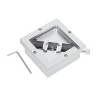 Tyenaza Estación de Reballing BGA, Plantilla Universal Soldadura Diagonal Plantilla Universal Soldadura Kit de Retrabajo de Aleación de Aluminio HT-90 90x90 para Malla de Acero