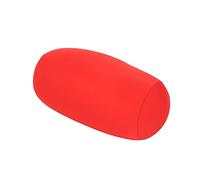 Tyenaza Portátil Mini Cojín Trasero Rollo Microperlas Almohada Viaje Hogar Dormir Soporte para el Cuello Cómodo Proteger la Columna Cervical(Rojo)