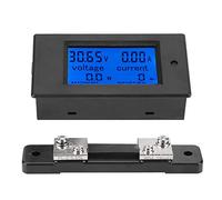 Tyenaza Voltimetro Amperimetro Digital 4 en 1, PEACEFAIR PZEM-051 DC 6.5-100V Medidor de Energía de Energía Eléctrica, LCD Corriente CA Medidor Potencia Energía Voltaje(50A)