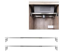 TYESTADN CPT-4 Soportes Para Fregadero Bajo Encimera,Ajustable Soporte De Acero Inoxidable Para Fregadero Bajo Montaje,Kit de instalación para fregadero de cocina (36-51 inches（91-130cm）)