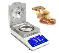 TYH Analizador Electrónico De Humedad, Medidor De Humedad De Halógeno De Precisión, Capacidad De 50 G, Legibilidad De 0,01 G, Analizador Automático De Humedad por Calentamiento De Halógeno