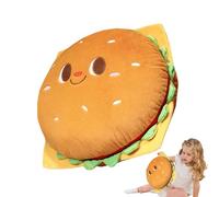 Tyinerc Almohada de Comida, Peluches de Comida - Almohada de Felpa de Comida Divertida - de Peluche con Pan de Pierna de Pollo y Hamburguesa, muñecas coleccionables, decoración del hogar para