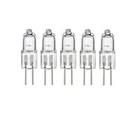 TYKGSQIP Bombilla halógena G4 6v 25W, 5 paquetes de base bi-pin, 2700k High Cri 100, para instrumentos ópticos de laboratorio de microscopio (5Pcs/6V-20W)