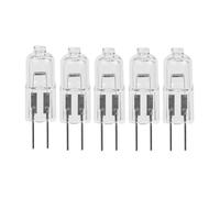 TYKGSQIP Bombilla halógena G4 6V 30W, paquete de 5 bases bi-pin, CRI alto 2700K 100, para instrumentos ópticos de laboratorio microscopio (5Pcs/6V-30W)