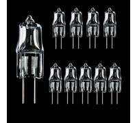 TYKGSQIP Bombilla halógena G4,bombillas Jc T3 de base bipines 6v 230 50W,2700k blanca cálida,regulable,encendido instantáneo y libre de mercurio para debajo del armario(20pcs/230V-50W)