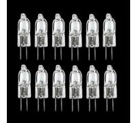 TYKGSQIP Bombillas halógenas G4 12v 20W, Cálido Blanca Regulable 2700k, bombillas T3 Jc tipo Bi-PIN para paisaje, iluminación bajo el armario (12pcs/12V-35W)