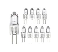 TYKGSQIP Bombillas halógenas G4 6V 12V 24V 110V 230V, bombilla T3 JC de base bipinera regulable, blanca cálida para candelabro, Microscopio de Laboratorio Instrumentos Ópticos (20 pcs/6V-25W)