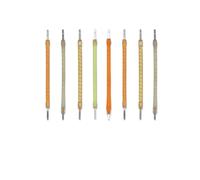TYKGSQIP Led Flexible Filament,8-pack Mixed Color,3v Low Voltage,fpc+silicone,360° Full Angle Lighting for Camping Light Diy,non-cuttable(8-Pcs Mixed Colors/3V-450mm)
