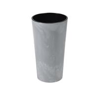 Tymar Maceta de columna, maceta alta para interior, maceta para plantas, gran maceta de flores, portamacetas (cemento; ø 25 cm)