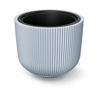 Tymar Macetero con inserto, maceta de plástico, maceta grande, color gris (DBML, diámetro 40 cm)