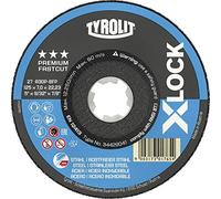 TYROLIT Disco de desbaste X-LOCK de acero, 125 x 7 mm, 2 en 1, forma 27, contenido: 10 unidades