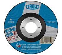 TYROLIT Fastcut - Disco abrasivo 2 en 1 para amoladoras angulares de acero inoxidable, 230 x 6,0 x 22,23 mm, 10 unidades