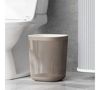 TYTOGE Bote de Basura de Cocina, Bote de Basura Enmarcado para Dormitorio, Gran Capacidad, Peso Ligero, Hueco para Habitación (Caqui claro y blanco)