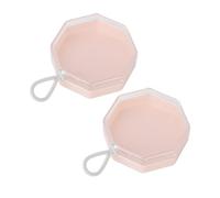 TYTOGE Contenedor para Esponjas en Polvo, Bordes sin Costuras Caja de Almacenamiento de Plástico Transparente Irrompible para Esponjas en Polvo Fácil de Abrir y Cerrar Durable Portátil Versátil para
