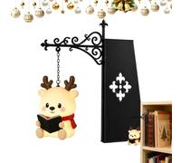 TYUKXJH Lámpara Estantería Libro Vintage LED navideño con Papá Noel y reno