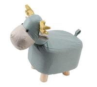 TZLMWDFRWG Reposapiés de Animales, Taburetes para Niños con Forma de Jirafa de Dibujos Animados, Evita Resbalones, Taburetes Suaves y Cómodos para Niños Pequeños para la Familia, Patio (Azul)