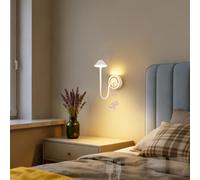 TZSMUM LED Creativo Lámpara de Pared con 120° Sensor de Movimiento Luz de Pared USB Recargable Magnética Aplique de Pared 3000K/4000K/6000K Regulable para Dormitorio Pasillo (1 Pieza,Blanco)