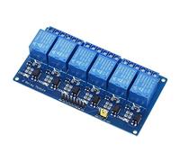 TZT 5V 12V1 2 4 6 Módulo de relé 8 canales con salida optoacoplador 1 vías(12v 6 Channel Relay)
