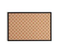 U Brands corcho tablón de anuncios, 20 x 16 pulgadas, Negro Marco de madera, diseño de moda impresión patrones de (puede variar), color negro 23 x 35 Inches