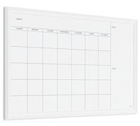 U Marcas magnético pizarra, 20 x 30 cm, blanco marco de madera
