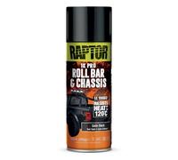 U-POL Raptor Spray Pintura Chasis Y Barras Antivuelco Negro Satinado 120ºc 400 Ml