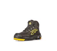 U-Power Zapatos de seguridad altos Cosmo RL10524 S3 HRO CI HI SRC 46 Negro/Amarillo