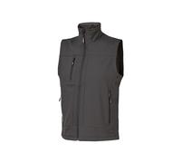 U-Power CLIMB, chaqueta unisex, chaleco de algodón ligero, sin mangas, cremallera completa, múltiples bolsillos, cuello alto, ropa casual elegante, abrigo fácil de usar - Grey Meteorite L
