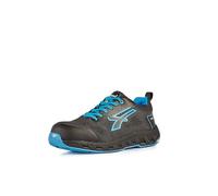 U Power DON'T WORRY... BE HAPPY! Zapatos de Seguridad de Trabajo, para Hombre, Negro y Azul., 37 EU