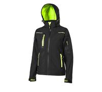 U-Power FU259BC Modelo Space Lady Chaqueta de Softshell con Membrana U-Tex, 96% Poliéster/4% Spandex, Black Carbon, L Tamaño