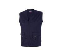 U-POWER | Gilet da Lavoro Uomo con Zip CHICA, Multitasche, Elasticizzato, 98% cotone 2% spandex