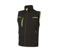 U-Power Chaleco de trabajo SATURN Tela negra XL