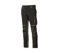 U-Power Pantalón de trabajo Slim WORLD Negro XL
