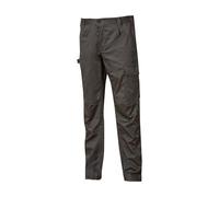 U-POWER | Pantalone da Lavoro BRAVO TOP, con Porta Ginocchiera, vita elasticizzate e numerose tasche portaoggetti, 63% Cotone 34% Poliestere 3% Elastane