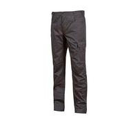 U-POWER | Pantalone da Lavoro BRAVO TOP WINTER, Multitasche, porta martello, Vita Elasticizzata, modello Slim-Fit, 63% Cotone 34% Poliestere 3% Elastane