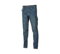 U-Power Pantalón de trabajo JAM Slim-Fit con rodillera, 5 bolsillos, cierre YKK, 98% algodón
