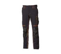 U-Power Pantalón de trabajo ATOM - Repelente agua, protección rodillas, 90% nylon/10% elastano