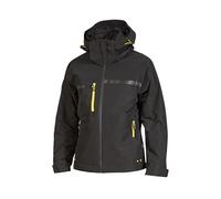 U-Power Wink - Chaqueta multibolsillos con relleno de grafeno, capucha, cuello de microforro polar, puños impermeables, cortavientos y banda reflectante, Black Carbon, XL