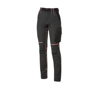 U-Power Pantalones WORLD Modren ajustados, múltiples bolsillos, transpirable GREY FUCSIA L