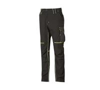 U-Power Pantalones cargo WORLD – ajustados, tela transpirable, múltiples bolsillos – BLACK CARBON