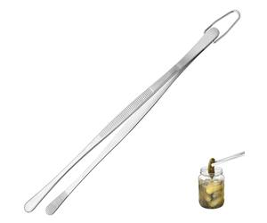 U-Taste Pinza de Cocina 25 cm, Acero Inoxidable 18/8, Punta Redondeada | Soldadura Sin Juntas Robusta y Fuerza de Sujeción Mejorada - Para Hornear, Servir, Decorar y Emplatar