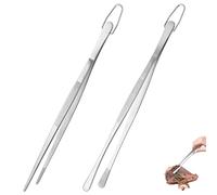 U-Taste Set Pinza Cocina 25cm Acero Inoxidable 18/8 Punta Redonda y Afilada