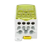 Uadme Caja de Distribución Bloque de Terminales Electricos Carril DIN, UKK 690V Cajas de Conexiones de Alimentación Universal para Gabinetes de Distribución de Energía (Amarillo, 250A)