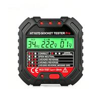 Uadme Comprobador de Enchufes Eléctrico de RCD Enchufe con Pantalla LCD